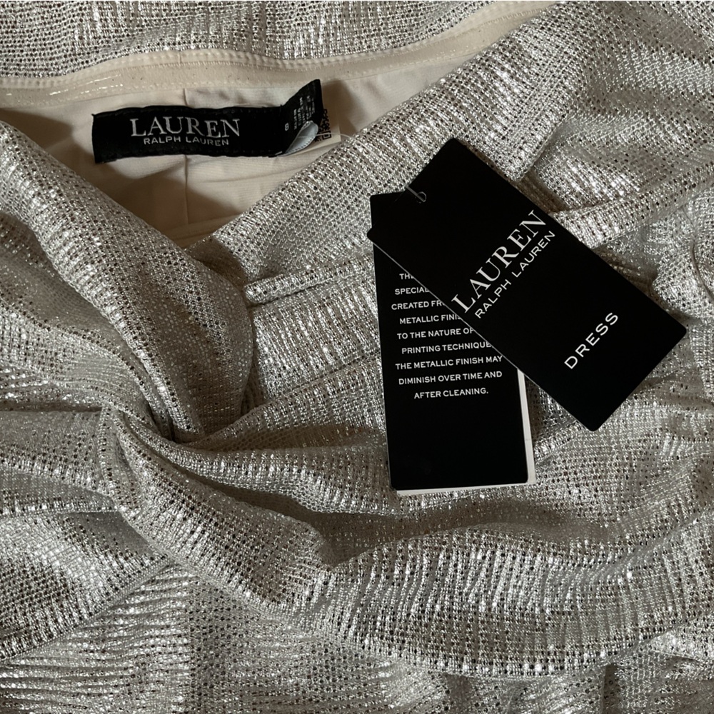 Lauren Ralph Lauren
Women's Metallic Off-The-Shoulder Sheath Dress, 8 - Picture 10 of 12